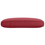 vidaXL Coussin pour assise de palette Bordeaux 120 x 80 x 12 cm