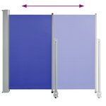 vidaXL Auvent latéral rétractable de patio 120x300 cm Bleu
