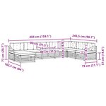 vidaXL Ensemble de canapés d'extérieur 8 pc Naturel et Beige
