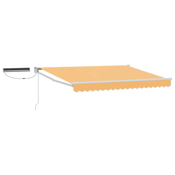 vidaXL Auvent rétractable électrique Sable 100  Polyester et Aluminium