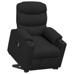 vidaXL Fauteuil Noir Tissu