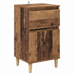 vidaXL Cabinet de chevet Bois ancien 40 x 35 x 70 cm Bois d'ingénierie