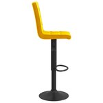 vidaXL Tabourets de bar lot de 2 jaune moutarde velours