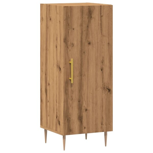 vidaXL Buffet chêne artisanal 34 5x34x90 cm bois d'ingénierie