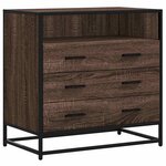 vidaXL Commode chêne marron 70x41x70 cm bois d'ingénierie