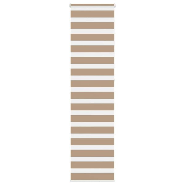 vidaXL Store zèbre marron sable largeur du tissu 55 9 cm polyester