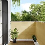 vidaXL Écran de balcon sable 120x700 cm 100  polyester oxford