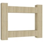 vidaXL Ensemble de meubles TV 8 Pièces Chêne sonoma Bois d'ingénierie