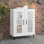 vidaXL Buffet blanc 69 5x34x90 cm bois d'ingénierie