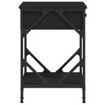 vidaXL Table de chevet noir 40x42x60 cm bois d’ingénierie