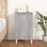 vidaXL Table de chevet sonoma gris 40x35x70 cm bois d'ingénierie