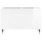 vidaXL Armoire à disques blanc brillant 74 5x38x48cm bois d'ingénierie