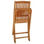 vidaXL Ensemble de salle à manger de jardin 5 Pièces bois d'acacia solide
