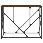 vidaXL Table console chêne marron 100x40x80 cm bois d'ingénierie