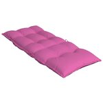 vidaXL Coussins de chaise à dossier haut lot de 4 rose tissu oxford