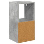 vidaXL Table de chevet Gris béton 25 5 x 22 x 49 5 cm