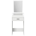 vidaXL Coiffeuse avec tiroir Blanc 50 x 41 x 140 cm Bois d'ingénierie