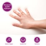 vidaXL Canapé-lit pour enfants à 2 places Crème Peluche douce