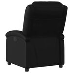 vidaXL Fauteuil inclinable électrique Noir Similicuir