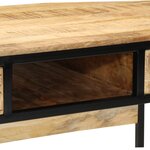 vidaXL Bureau 100x50x75 cm en bois massif de mangue