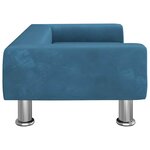 vidaXL Canapé pour enfants bleu 70x45x26 5 cm velours