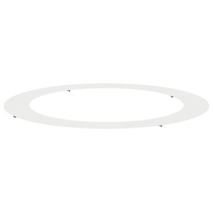 vidaXL adapté pour anneaux d'arbre plats Blanc Ø90 / 120 cm Acier