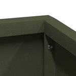 vidaXL Cache-pot de jardin Vert olive 100 x 100 x 50 cm
