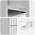 vidaXL Cabinet de chevet mural 2 Pièces Blanc 33 x 34 5 x 40 cm