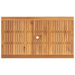vidaXL Ensemble de salle à manger pour jardin 7 Pièces Marron
