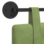 vidaXL Tête de lit suspendue Vert clair Velours