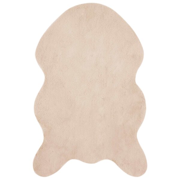 vidaXL Tapis en Fourrure Synthétique de Lapin Olite Taupe 50 x 80 cm