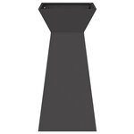 vidaXL Jardinière à pilier 2 Pièces Noir 35 x 35 x 73 cm Acier