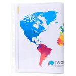 Sachet 10 poch perf PP double A4 ou A3 EXACOMPTA