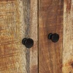 vidaXL Buffet haut avec tiroir 60x33x100cm bois massif manguier et fer