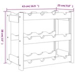 vidaXL Casier à bouteilles pour 12 bouteilles marron bois pin solide