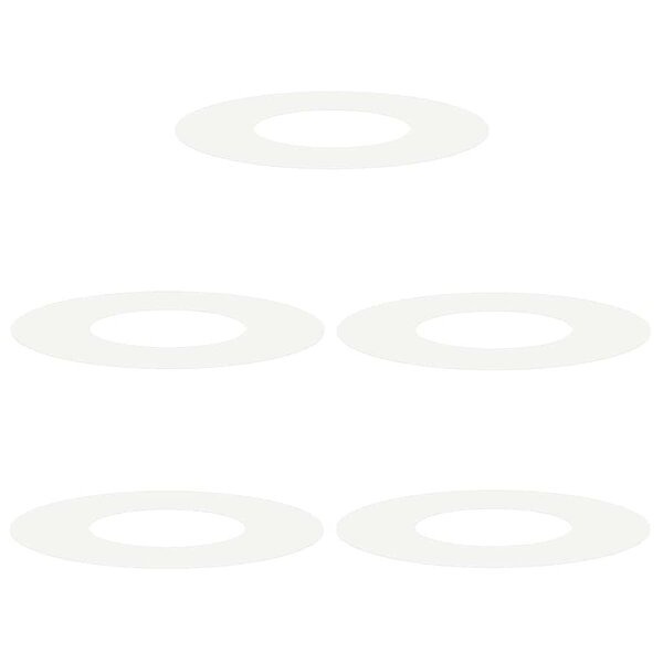 vidaXL adapté pour anneaux d'arbre plats 5 Pièces Blanc Ø30 / 60 cm Acier