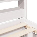 vidaXL Cadre de lit sans matelas blanc 140x200 cm bois de pin massif