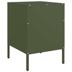 vidaXL Tables de chevet 2 Pièces vert olive 36x39x50 5 cm