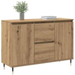 vidaXL Buffet chêne artisanal 101.5 x 35 x 70 cm Bois d'ingénierie