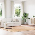 vidaXL Tapis shaggy à poils longs NAVARRA beige 240x240 cm polyester