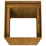 vidaXL Jardinière 40x40x80 cm acier corten
