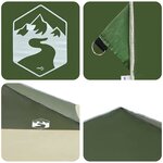 vidaXL Tente à auvent pop-up Vert 400 x 400 cm tissu