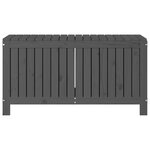 vidaXL Boîte de rangement de jardin Gris 115x49x60 cm Bois de pin