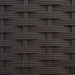 vidaXL Lit Élevé avec Treillis et Toit Marron 203 5 x 40 x 123 cm PP