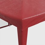 vidaXL Tente de fête avec 12parois latérales en maille rouge 8x4m PEHD