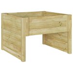 vidaXL Garage pour tondeuse robot en bois de pin traité