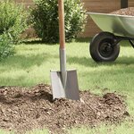 vidaXL Tête de pelle 4 Pièces Argent 43 x 17 cm Acier enduit de poudre