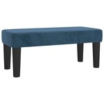 vidaXL Sommier à lattes de lit avec matelas Bleu foncé 90x190 cm