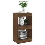 vidaXL Bibliothèque/Séparateur de pièce Chêne Marron 40x30x72 cm