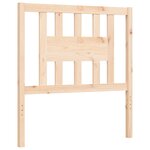vidaXL Cadre de lit sans matelas 90x200 cm bois massif